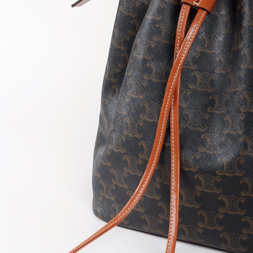 Celine Triomphe Drawstring Bucket Bag - Picture 10 of 15